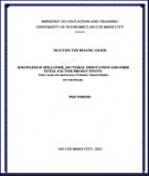 Doctoral thesis Development Economics: Knowledge spillover, sectoral innovation and firm total factor productivity - The case of manufacturing industries in Vietnam