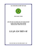 Luận án Tiến sĩ Kinh tế phát triển: Liên kết giữa hộ nông dân với doanh nghiệp trong kinh doanh nông nghiệp trên địa bàn thành phố Hà Nội