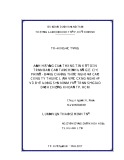 Luận văn Thạc sĩ Kinh tế: Ảnh hưởng của thông tin kế toán trên BCTC đến giá cổ phiếu - Bằng chứng thực nghiệm các công ty thuộc lĩnh vực công nghiệp và bất động sản niêm yết trên Sở giao dịch chứng khoán Tp.HCM