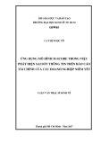 Luận văn Thạc sĩ Kinh tế: Ứng dụng mô hình M-score trong việc phát hiện sai sót thông tin trên báo cáo tài chính của các doanh nghiệp niêm yết