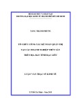 Luận văn Thạc sĩ Kinh tế: Tổ chức công tác kế toán quản trị tại các doanh nghiệp thủy sản trên địa bàn tỉnh Bạc Liêu