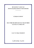 Luận văn Thạc sĩ Kinh tế: Hoàn thiện hệ thống kế toán trách nhiệm tại Công ty cổ phần FPT