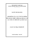 Luận văn Thạc sĩ Kinh tế: Ảnh hưởng của các tỷ số tài chính đến hành vi điều chỉnh lợi nhuận của các công ty niêm yết tại Việt Nam