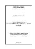 Luận văn Thạc sĩ Quản lý kinh tế: Năng suất lao động tại sàn giao dịch Ngân hàng Thương mại cổ phần Quân đội