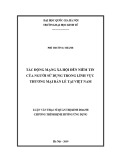 Luận văn Thạc sĩ Quản lý kinh tế: Tác động mạng xã hội đến niềm tin của người sử dụng trong lĩnh vực thương mại bán lẻ tại Việt Nam