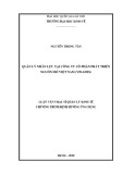 Luận văn Thạc sĩ Quản lý kinh tế: Quản lý nhân lực tại Công ty Cổ phần phát triển nguồn mở Việt Nam