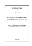Luận văn Thạc sĩ Quản lý kinh tế: Quản lý nhà nước về phòng, chống hàng giả trên địa bàn tỉnh Vĩnh Phúc
