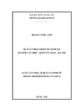 Luận văn Thạc sĩ Quản lý kinh tế: Quản lý hoạt động du lịch tại di tích Văn Miếu – Quốc Tử Giám - Hà Nội