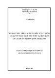 Luận văn Thạc sĩ Quản lý kinh tế: Quản lý đấu thầu các dự án đầu tư xây dựng cơ bản từ ngân sách nhà nước tại Ban Quản lý các dự án Đại học Quốc gia Hà Nội