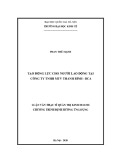 Luận văn Thạc sĩ Quản lý kinh tế: Tạo động lực cho người lao động tại Công ty TNHH MTV Thanh Bình - BCA