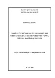 Luận văn Thạc sĩ Quản lý kinh tế: Nghiên cứu những rào cản trong thực thi chiến lược tại các doanh nghiệp nhỏ và vừa trên địa bàn tỉnh Quảng Nam