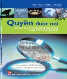 Vai trò của truyền thông đại chúng đối với phát triển kinh tế: Quyền được nói