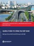 Báo cáo Quản lý đầu tư công tại Việt Nam: Đánh giá và các ưu tiên cải cách để tháo gỡ các nút thắt