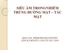 Bài giảng Siêu âm trong nhiễm trùng đường mật tắc mật - Trịnh Hoàng Nguyên