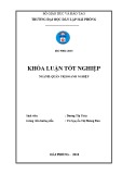 Khóa luận tốt nghiệp Quản trị doanh nghiệp: Đánh giá công tác đào tạo và phát triển nhân sự tại Công ty thương mại và đầu tư Vân Long CDC