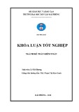 Khóa luận tốt nghiệp Kế toán – Kiểm toán: Hoàn thiện công tác kế toán doanh thu, chi phí và xác định kết quả kinh doanh tại Công ty cổ phần Trung Thủy