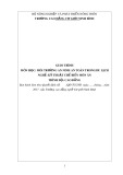 Giáo trình Môi trường an ninh an toàn trong du lịch (Nghề: Kỹ thuật chế biến món ăn) - CĐ Cơ Giới Ninh Bình