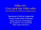 Bài giảng Nhập môn Công nghệ học phần mềm (Introduction to Software Engineering) – Chương 11: Các chủ đề khác trong SE