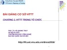 Bài giảng Cơ sở hệ thống thông tin: Chương 2 - PGS. TS. Hà Quang Thụy