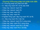 Bài giảng Giải tích mạch - Chương 5: Phương pháp tích phân kinh điển