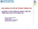 Bài giảng Cơ sở hệ thống thông tin: Chương 9 - PGS. TS. Hà Quang Thụy