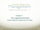 Lecture Human resource management: Gaining a competitive advantage (9/e) – Chapter 3: The legal environment: Equal employment opportunity and safety