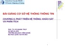 Bài giảng Cơ sở hệ thống thông tin: Chương 8 - PGS. TS. Hà Quang Thụy