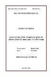Tóm tắt Luận án Tiến sĩ Quản lý công: Quản lý nhà nước về hợp tác quốc tế trong lĩnh vực Khoa học và Công nghệ