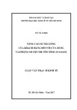 Luận văn Thạc sĩ Kinh tế: Nâng cao sự hài lòng của khách hàng đối với cửa hàng vải Phụng huyện Tri Tôn tỉnh An Giang