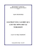 Luận văn Thạc sĩ Kinh tế: Giải pháp nâng cao hiệu quả làm việc đồng đội tại Worldsoft
