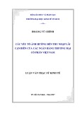 Luận văn Thạc sĩ Kinh tế: Các yếu tố ảnh hưởng đến thu nhập lãi cận biên của các Ngân hàng TMCP Việt Nam