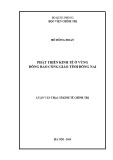 Luận văn Thạc sĩ Kinh tế Chính trị: Phát triển kinh tế ở vùng đồng bào công giáo tỉnh Đồng Nai