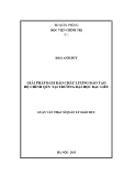 Luận văn Thạc sĩ Quản lý Giáo dục: Giải pháp đảm bảo chất lượng đào tạo hệ chính quy tại trường Đại học Bạc Liêu