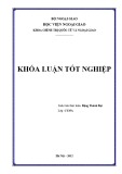 Khoá luận tốt nghiệp Quan hệ quốc tế:  Chặng đường “tái khởi động” quan hệ Nga – Mỹ từ năm 2009 đến 2012: hướng triển khai và kết quả