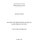 Tóm tắt Luận văn Thạc sĩ Sư phạm Toán: Phát triển tư duy phê phán cho học sinh thông qua dạy học Tổ hợp – xác suất ở lớp 11