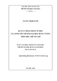 Tóm tắt Luận văn Thạc sĩ Quản lý giáo dục: Quản lý hoạt động tự học của sinh viên Trường Đại học Hùng Vương theo học chế tín chỉ