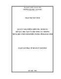 Luận văn Thạc sĩ Quản lý giáo dục: Quản lí hoạt động kiểm tra - đánh giá kết quả học tập của học sinh các trường Trung học cơ sở, thành phố Cẩm Phả, tỉnh Quảng Ninh