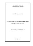 Luận văn Thạc sĩ Sư phạm Toán: Dạy học chủ đề dãy số ở trường phổ thông theo quan điểm kiến tạo