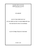 Luận văn Thạc sĩ Quản lý giáo dục: Quản lý hoạt động đào tạo kỹ năng mềm tại công ty trách nhiệm hữu hạn Tâm Việt đáp ứng nhu cầu người học