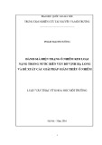 Luận văn Thạc sĩ Khoa học môi trường: Đánh giá hiện trạng ô nhiễm kim loại nặng trong nước biển ven bờ vịnh Hạ Long và đề xuất các giải pháp giảm thiểu ô nhiễm