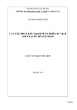 Luận văn Thạc sĩ Du lịch: Các giải pháp đẩy mạnh phát triển du lịch MICE tại Tp. Hồ Chí Minh