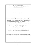 Luận văn Thạc sĩ Khoa học môi trường: Đánh giá tính dễ bị tổn thương và đề xuất các giải pháp nâng cao khả năng chống chịu với BĐKH của thành phố Lào Cai, tỉnh Lào Cai