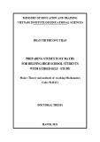 Summary of Doctorate Thesis in Education: Preparing pedagogical university students of math to help school students with guided self-study