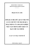 Luận văn Thạc sĩ Kinh tế: Mối quan hệ giữa quản trị vốn luân chuyển và thành quả hoạt động của doanh nghiệp Việt Nam trong điều kiện có hạn chế tài chính