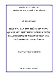 Luận văn Thạc sĩ Kinh tế: Hiệu ứng lan tỏa thông tin xung quanh việc phát hành cổ phần thêm của các công ty niêm yết trên sàn chứng khoán HOSE và HNX