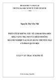 Luận văn Thạc sĩ Kinh tế: Phân tích những yếu tố ảnh hưởng đến khả năng trả nợ của khách hàng doanh nghiệp tại Ngân hàng TMCP Quân Đội