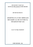 Luận văn Thạc sĩ Kinh tế: Ảnh hưởng của cú sốc chính sách tiền tệ đến các yếu tố vĩ mô của nền kinh tế Việt Nam