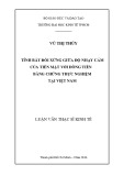 Luận văn Thạc sĩ Kinh tế: Tính bất đối xứng giữa độ nhạy cảm của tiền mặt với dòng tiền - Bằng chứng thực nghiệm tại Việt Nam