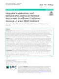 Integrated metabolomics and transcriptome analysis on flavonoid biosynthesis in safflower (Carthamus tinctorius L.) under MeJA treatment