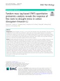 Tandem mass tag-based (TMT) quantitative proteomics analysis reveals the response of fine roots to drought stress in cotton (Gossypium hirsutum L.)